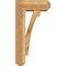 Ekena Millwork Legacy Craftsman Rough Sawn Bracket w/ Offset Brace, Western Red Cedar, 6"W x 14"D x 26"H BKT0604X14X26LEC04RWR - alternate 4